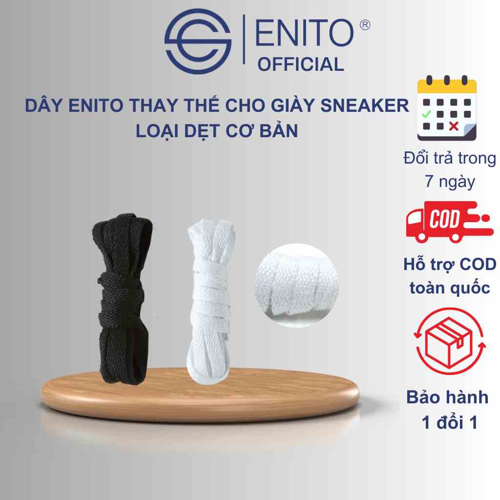 Dây giày dẹt ENITO dài 120cm