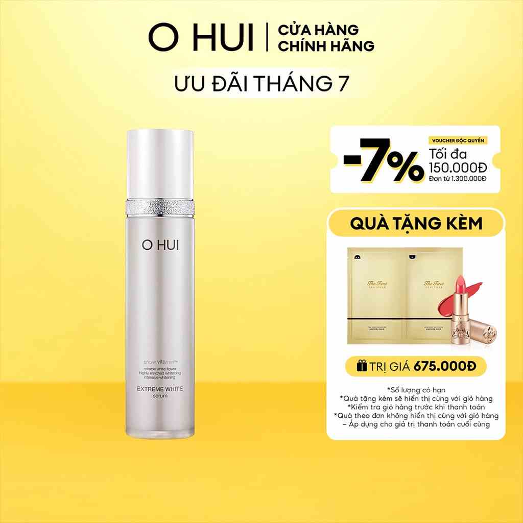 [Mã COSLUX07 giảm 120K đơn 1500K] Tinh chất dưỡng trắng OHUI Extreme White Serum 45ml