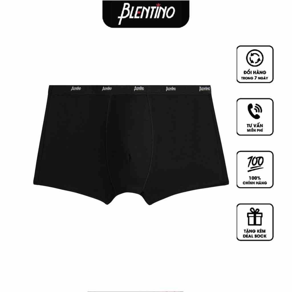 Quần Lót Boxer Nam Blentino D01 Vải Cotton Tự Nhiện Cao Cấp, Co Giãn Bốn Chiều, Thấm Hút Mồ Hôi