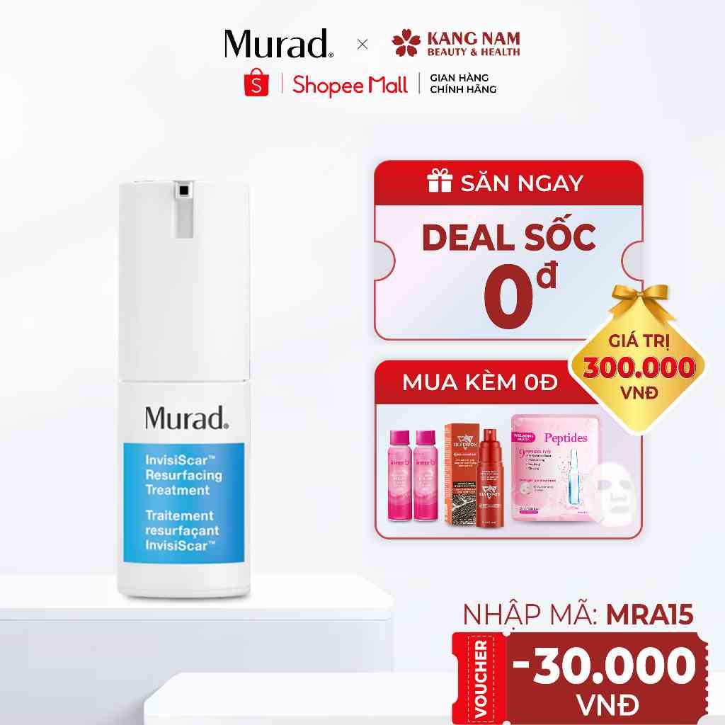 Kem ngừa sẹo rỗ và thâm mụn Murad Invisiscar Resurfacing Treatment 15ml