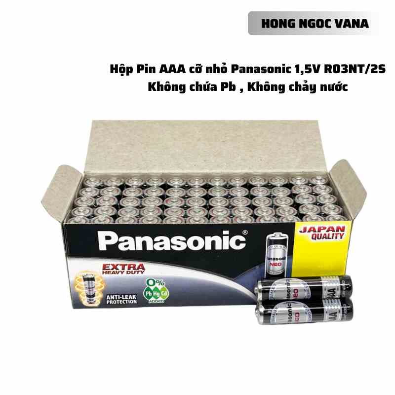 [Mã BMLTB35 giảm đến 35K đơn 99K] Hộp Pin AAA 1,5V ( R03 , LR03 ) Panasonic NEO R03NT/2S Hàng Chính Hãng