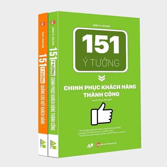 [Mã BMLTB35 giảm đến 35K đơn 99K] Sách - Combo151 Ý Tưởng Quảng Cáo Hút Khách Hàng + 151 Ý Tưởng Chinh Phục Khách Hàng