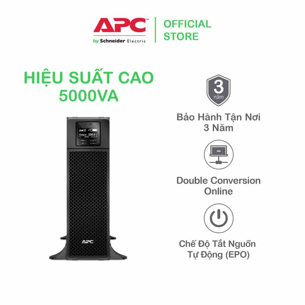 [FREESHIP] Bộ lưu điện thông minh APC by Schneider Electric Smart-UPS SRT5KXLI 5000VA 230V