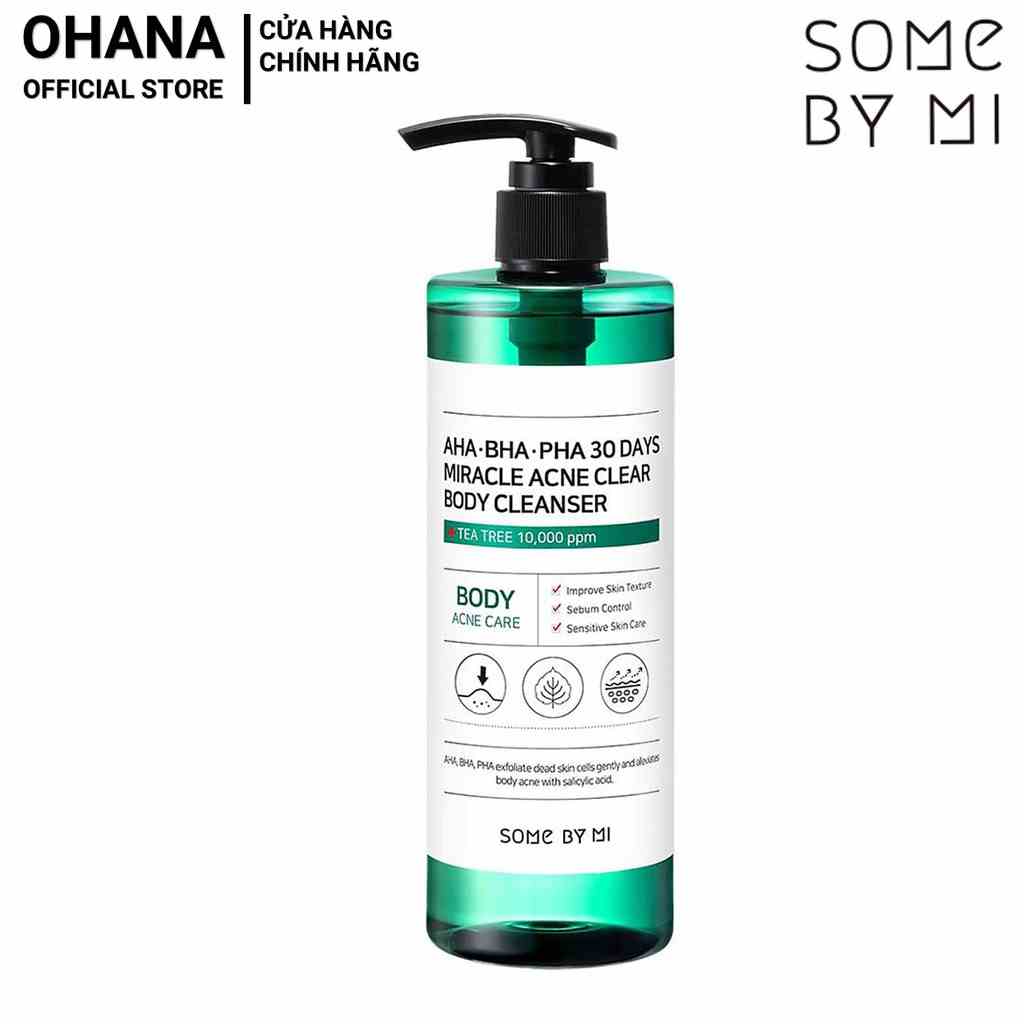 Sữa Tắm Làm Giảm Mụn, Ngăn Ngừa Mụn Cơ Thể Some By Mi AHA-BHA-PHA 30 Days Miracle Acne Body Cleanser 400g