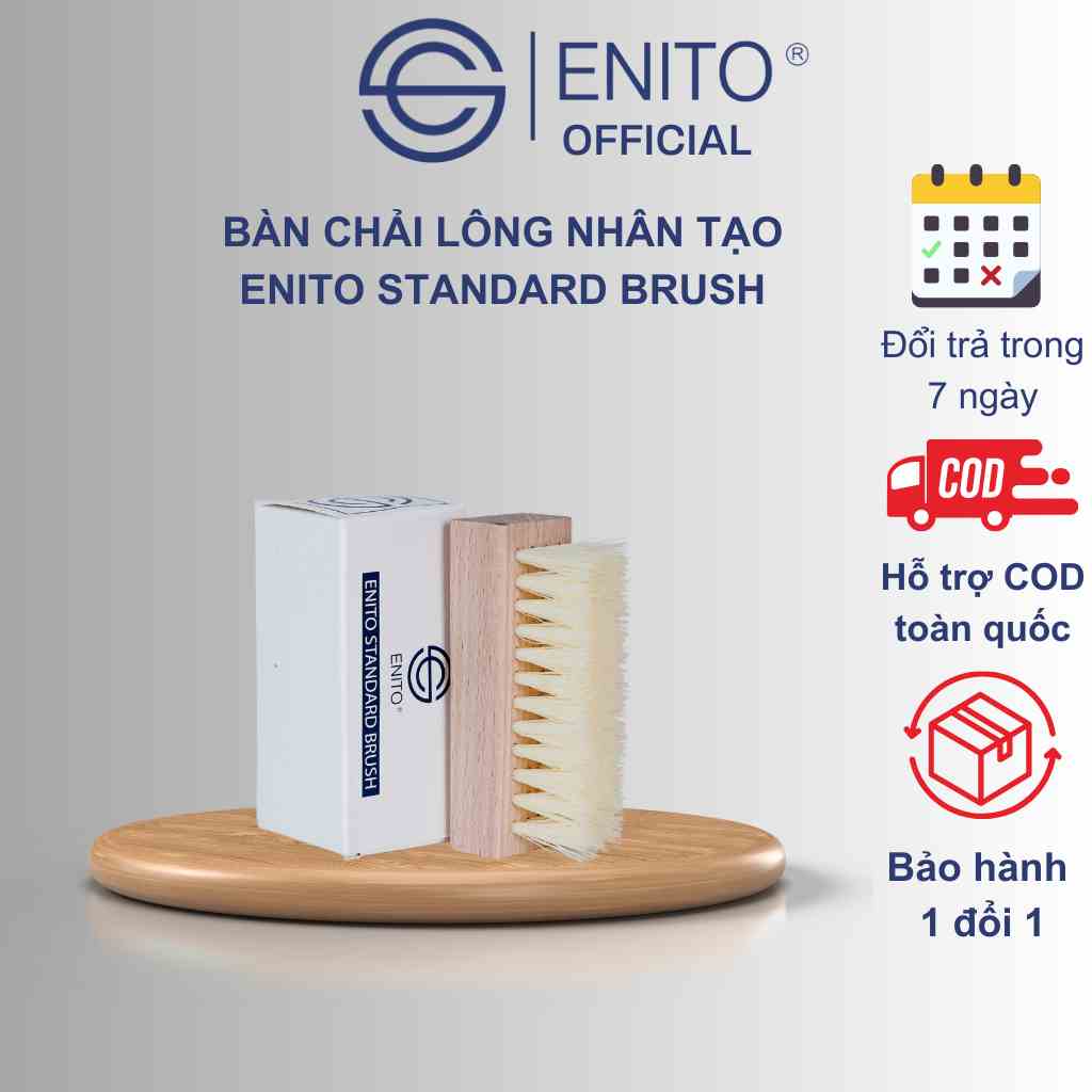 Bàn Chải Lông Nhân Tạo Enito Standard Brush - Chuyên Dùng Để Vệ Sinh Giày Sneaker