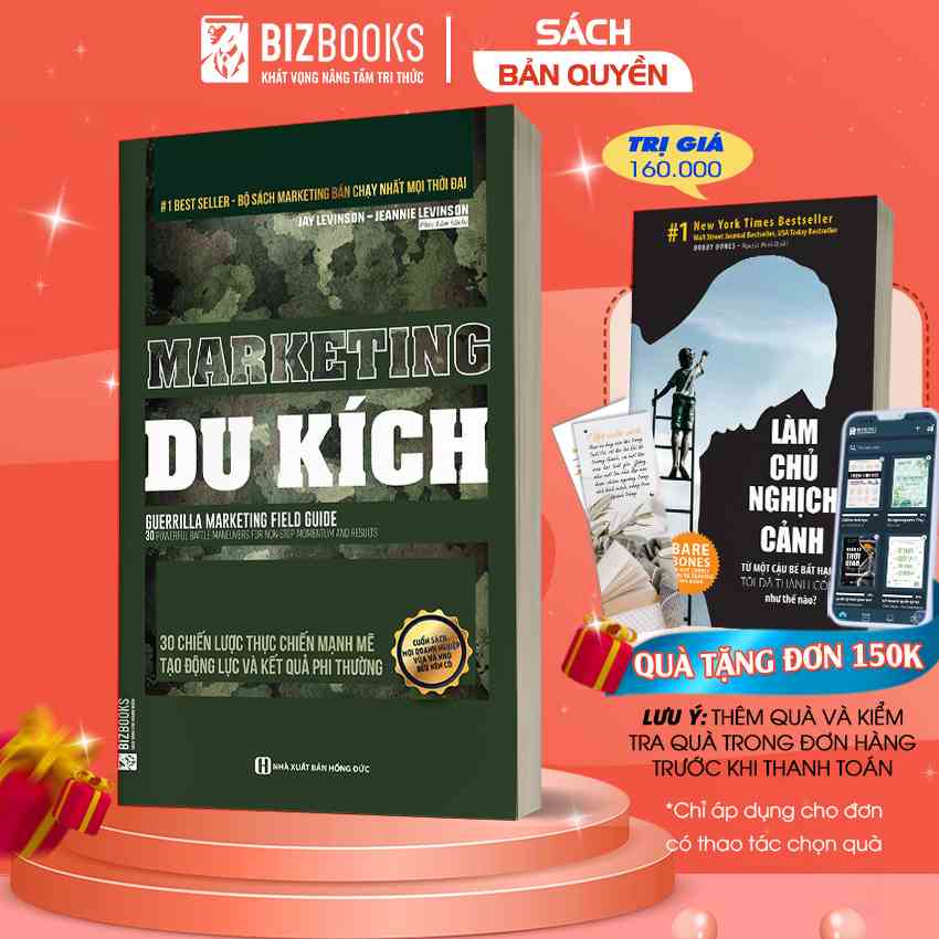 BIZBOOKS - Sách - Marketing Du Kích: 30 Chiến Lược Thực Chiến Mạnh Mẽ Tạo Động Lực Và Kết Quả Phi Thường - 1 BESTSELLER