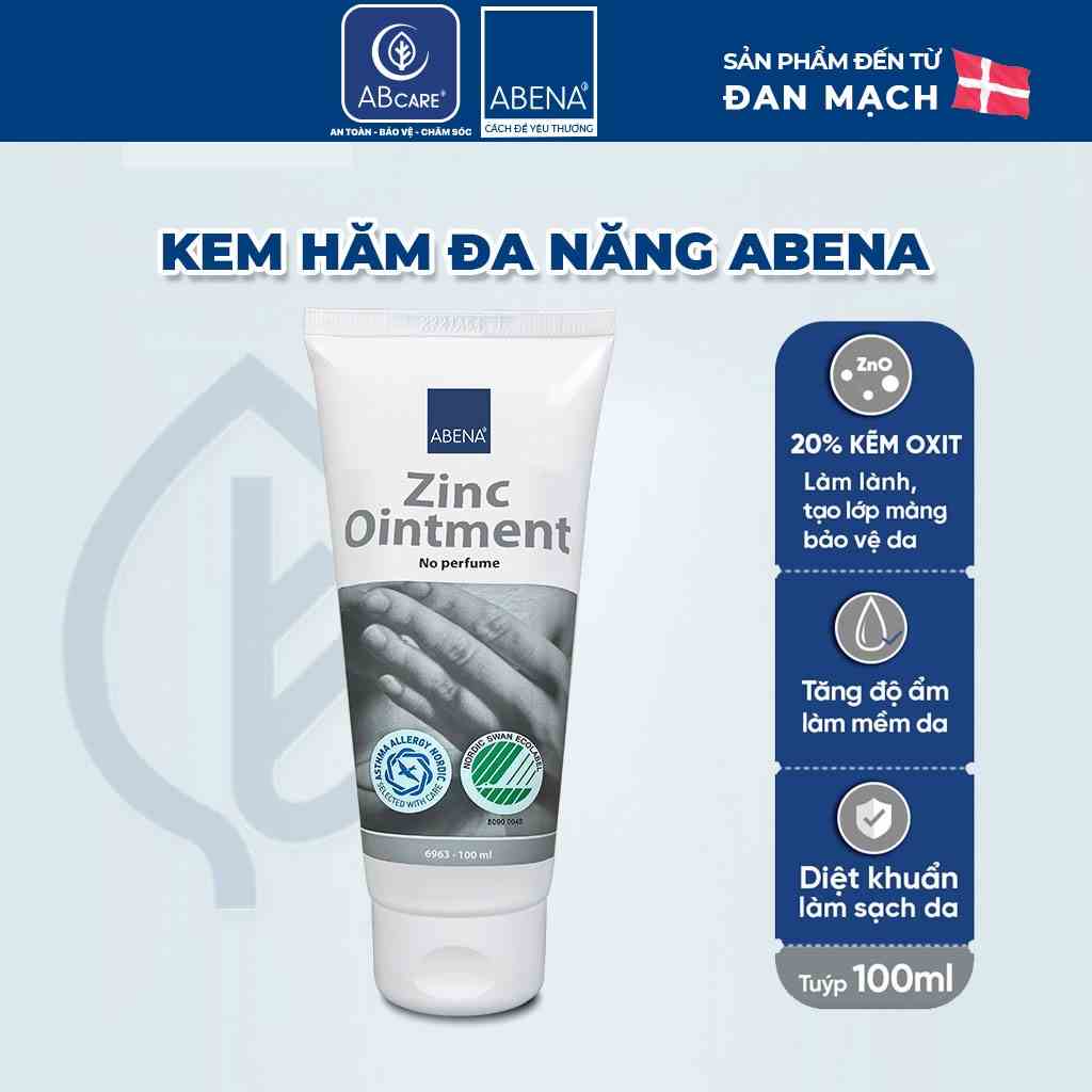 Kem chống hăm, đa chức năng Abena Zinc Ointment - Nhập Khẩu Đan Mạch