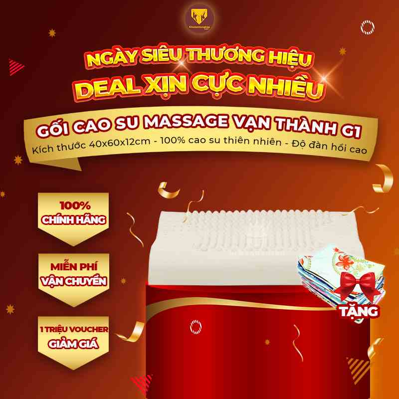 Gối cao su Massage G1 - Vạn Thành [ Chính Hãng]