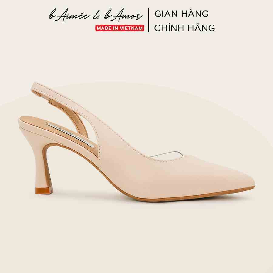 Giày cao gót nữ Talala Slingback bít mũi 7p gót nhọn mũi nhọn bAimée & bAmor - MS1562