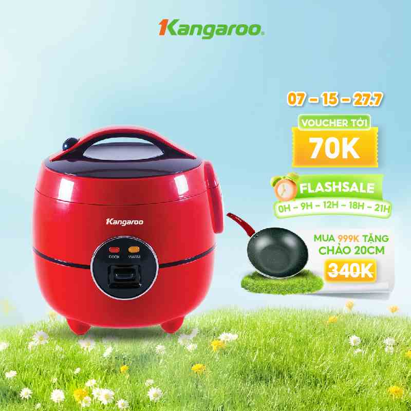 Nồi cơm điện Kangaroo 1.2L loại cơ Model KG822