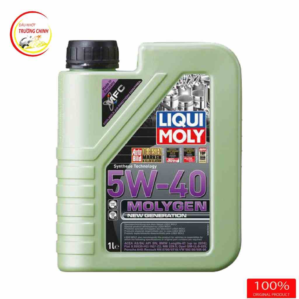 [Mã BMLTB200 giảm đến 100K đơn 499K] Nhớt Liqui Moly Molygen 5W40 dành cho xe ga, xe ô tô 1L