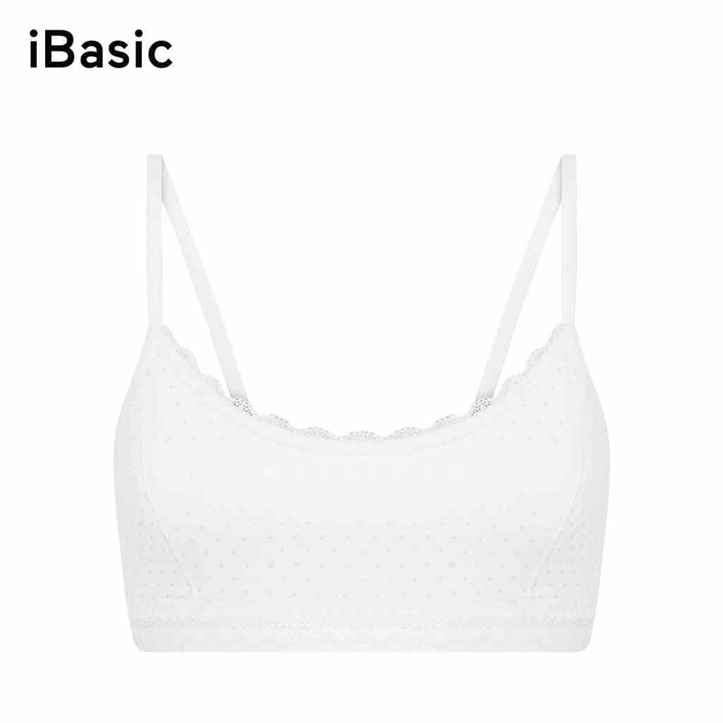 Áo ngực học sinh tròng cổ viền ren iBasic BRAT005