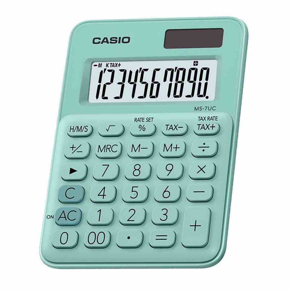 [Mã BMLTA35 giảm đến 35K đơn 99K] Máy tính CASIO MS-7UC (Nhiều màu) - Chính hãng Bitex, Bảo hành 7 năm