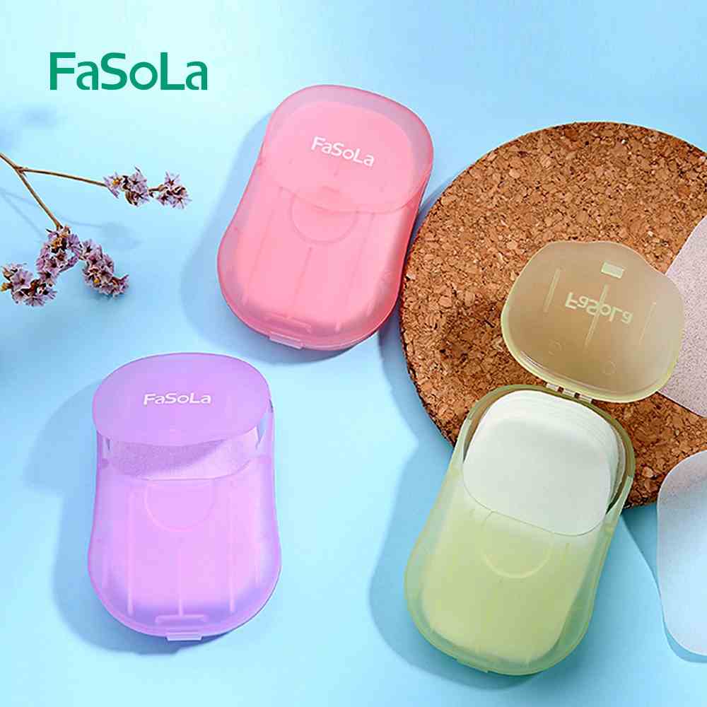 [Mã BMLTB200 giảm đến 100K đơn 499K] Xà phòng giấy bỏ túi tiện dụng (50 miếng) FASOLA FSLJY-162 FSLZF-113