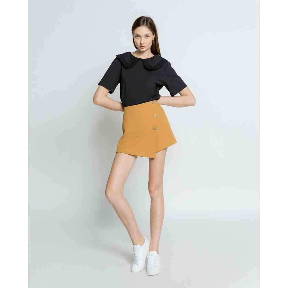 [Mã BMLTB35 giảm đến 35K đơn 99K] Quần short giả váy xếp chéo nút J-P Fashion 15006603 ST4 CT6