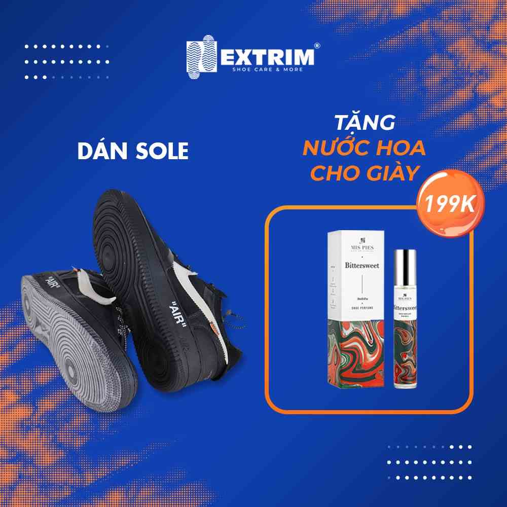 HCM [E-voucher] - Miễn phí 1 chai Nước hoa Giày Mis Pies trị giá 199k khi dán vibram/dán sole bảo vệ giày tại EXTRIM