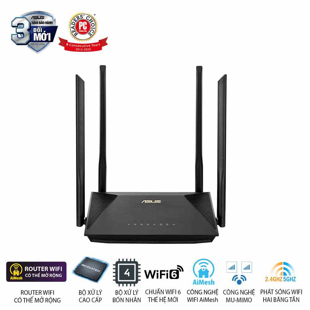 [Mã ELCL7 giảm 7% đơn 300K] Bộ Phát Wifi ASUS RT-AX53u