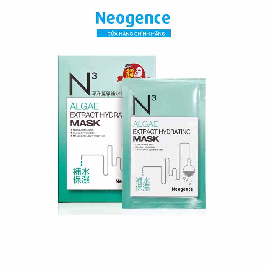 [Mã BMLTA35 giảm đến 35K đơn 99K] Mặt nạ Neogence N3 cấp nước dưỡng ẩm chiết xuất Tảo Biển- Hộp 6 miếng