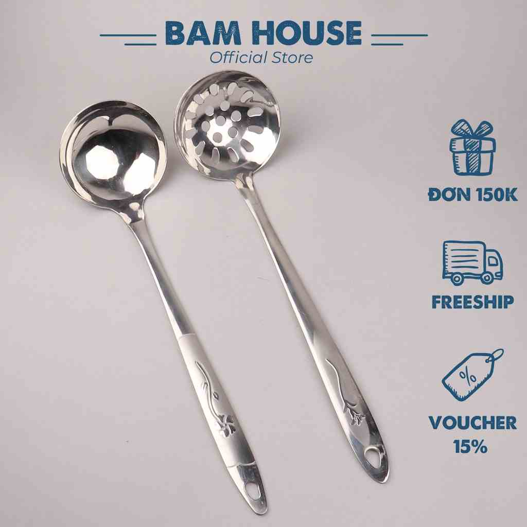 Vá đặc, Vá lỗ inox Bam House cán hoa loại trung cao cấp siêu bền SCHT20 - Gia dụng bếp