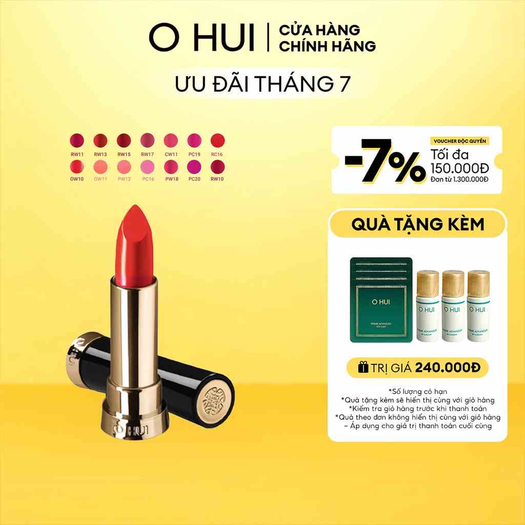 [Mã COSLUX07 giảm 120K đơn 1500K] Son môi OHUI Rouge Real Lipstick 3.5g