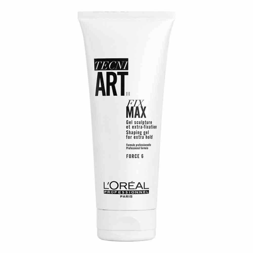 Gel vuốt tóc định hình tóc LOREAL tecni art fix max shaping gel for extra hold force 6 -200ml