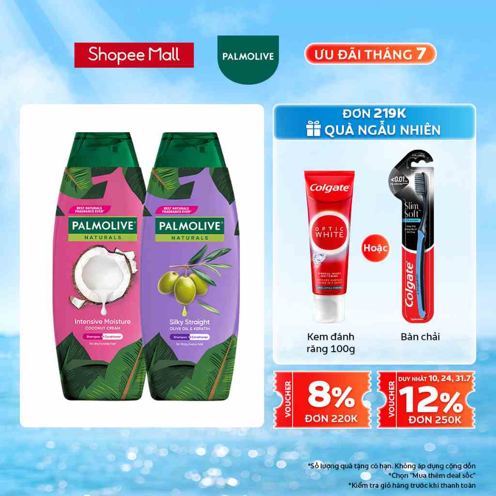 Dầu gội Palmolive Naturals chiết xuất thiên nhiên 180ml