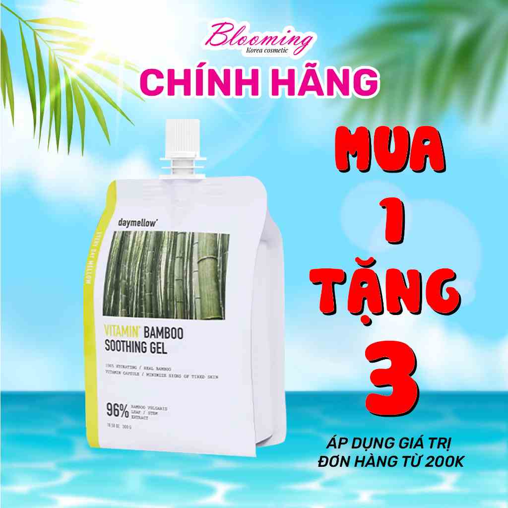 Gel Dưỡng Ẩm Trắng Sáng Săn Chắc Dịch Cây Tre Daymellow Vitamin Bamboo Soothing Gel 300g