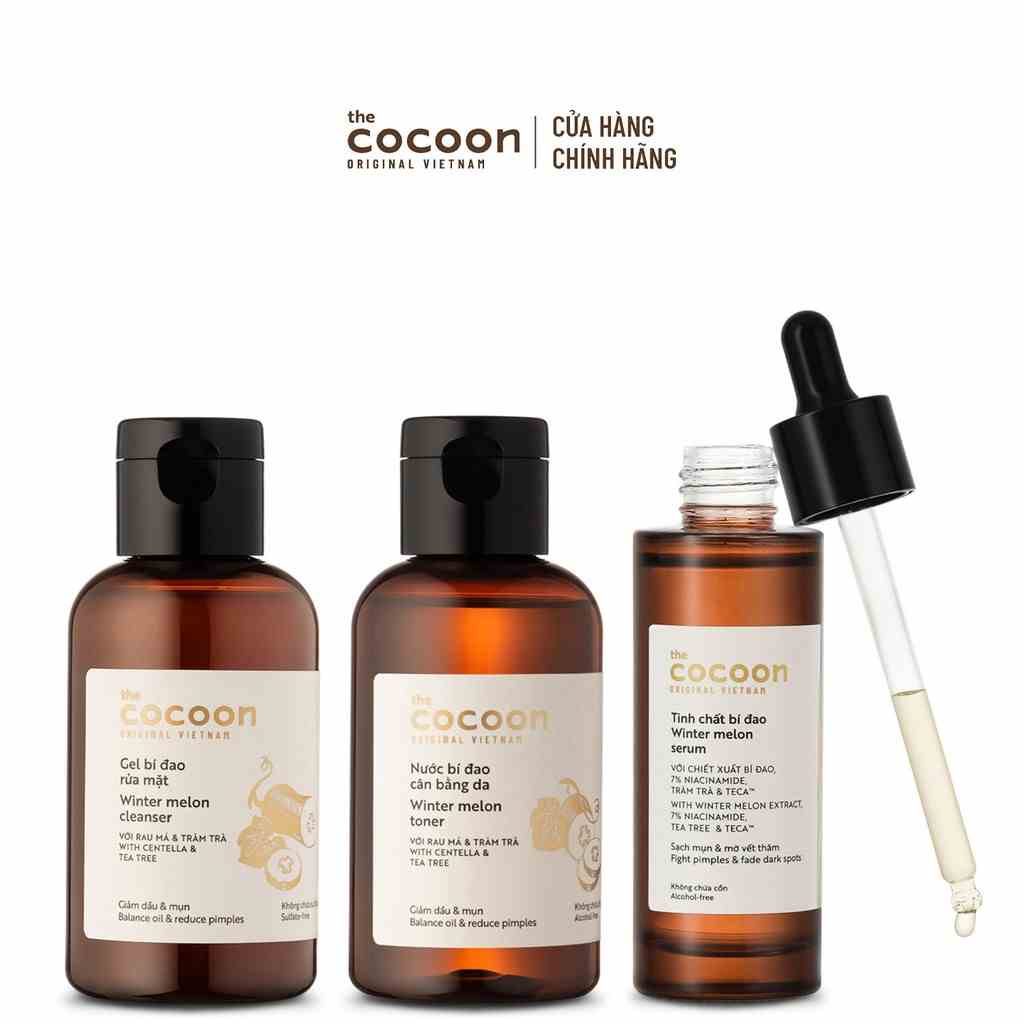 Combo Chăm sóc da mụn cơ bản Cocoon