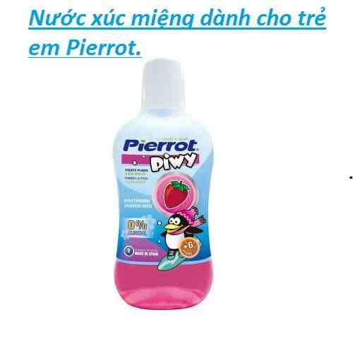 Nước súc miệng hương dâu tây cho trẻ em Pierrot 500ML