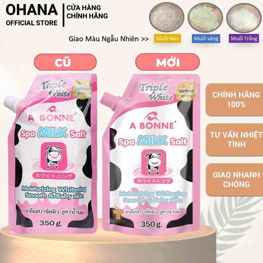 Muối Tắm Sữa Bò Tẩy Tế Bào Chết A Bonne Spa Milk Salt Thái Lan 350gr