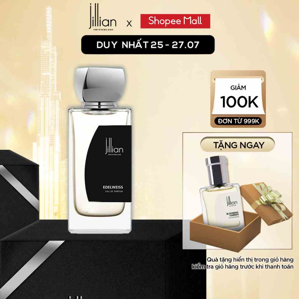 Nước hoa Jillian Nữ EDELWEISS 50ml - thanh lịch, sang trọng, tinh tế