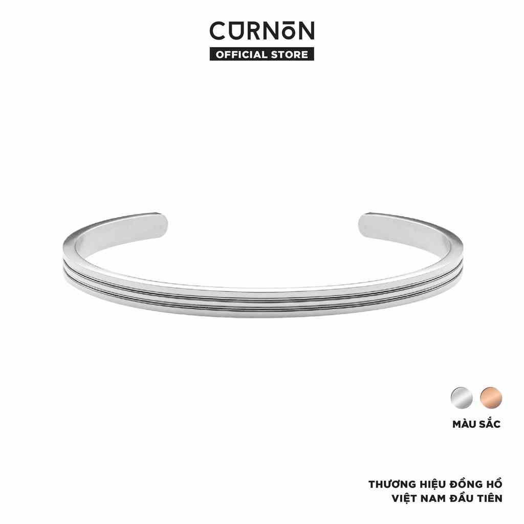 Vòng Tay Nữ Curnon Cleo Cuff - Trang Sức Phụ Kiện Đeo Tay Thời Trang, Thiết Kế Basic Kèm Các Đường Sọc Cá Tính