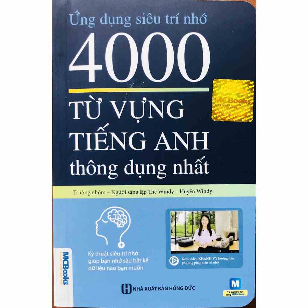 Sách Ứng dụng siêu trí nhớ 4000 từ vựng tiếng Anh thông dụng nhất + tặng kèm bút bi