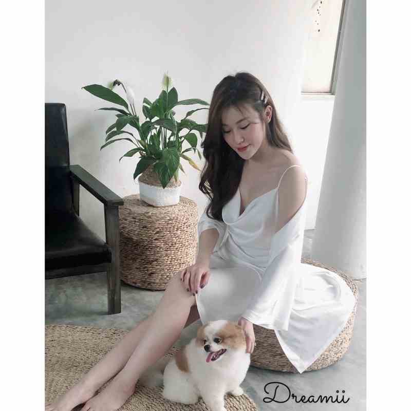 [Mã BMLTA35 giảm đến 35K đơn 99K] [DREAMII] Váy hai dây lụa Kris