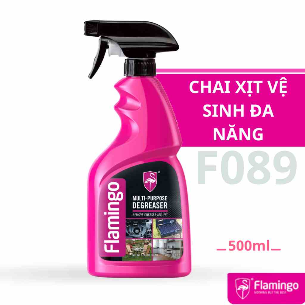 [Mã BMLTB35 giảm đến 35K đơn 99K] Chai Xịt Vệ Sinh Đa Năng Flamingo F089 500ml - Hãng Phân Phối Chính Thức