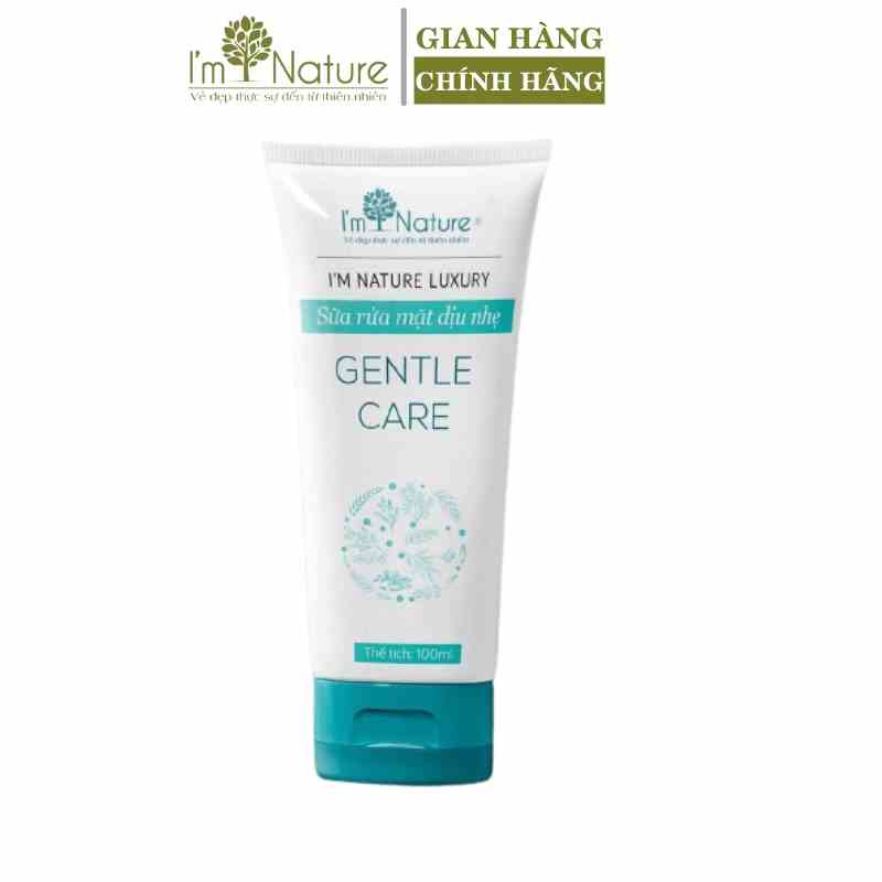 Sữa Rửa Mặt Dịu Nhẹ Gentle Care IM NATURE Làm Sạch Sâu Dành Cho Mọi Loại Da Dầu Mụn Thường Dưỡng Trắng 100g