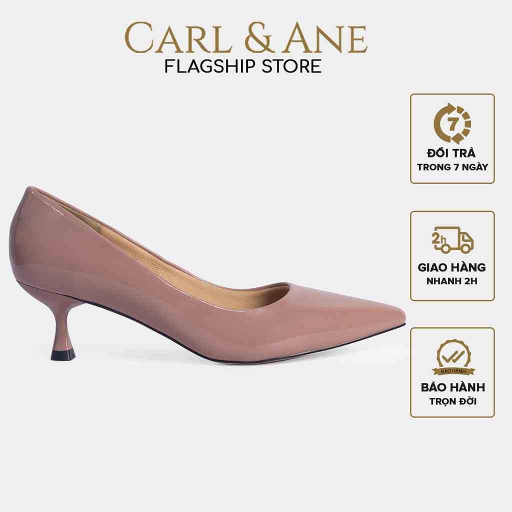 [Mã BMLTB35 giảm đến 35K đơn 99K] Carl & Ane - Giày cao gót nữ bít mũi kiểu dáng công sở cao 4cm màu hồng _ CP009