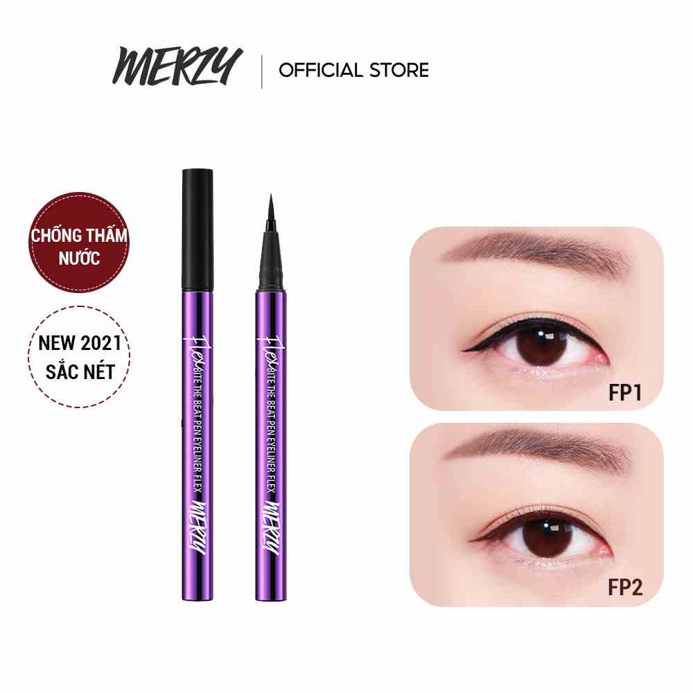 Bút kẻ mắt nước Merzy Bite The Beat Pen Eyeliner Flex 0.6g