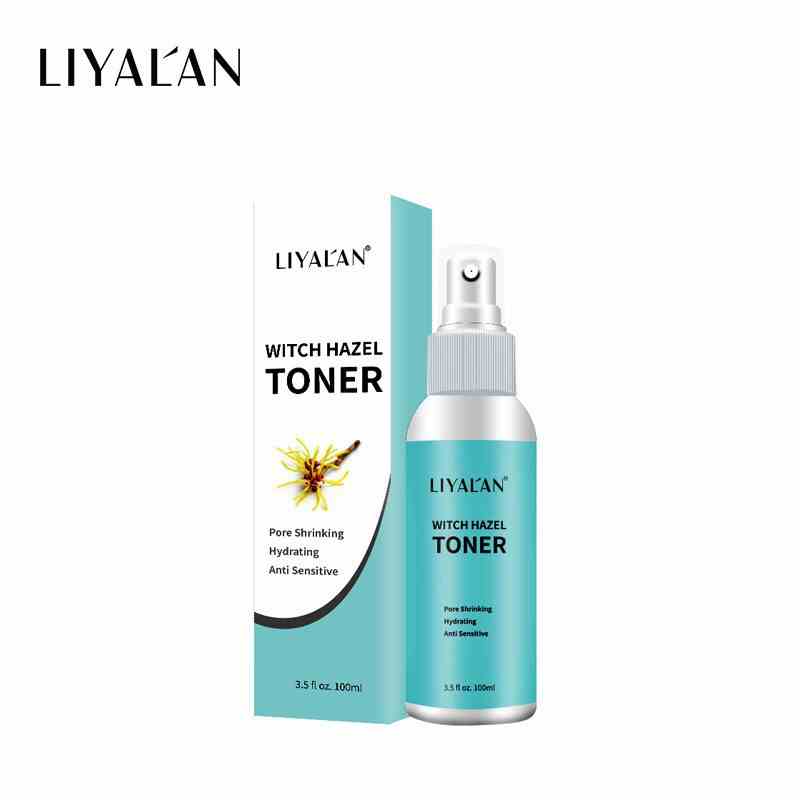 Nước Hoa Hồng Dạng Xịt LIYALAN Chiết Xuất Cây Phỉ Làm Dịu Da Mặt 100ml