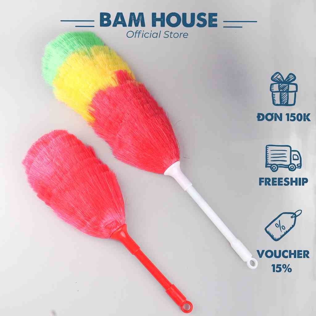 Chổi quét bụi lông mềm Canary Duster Bam House nhiều kích thước cao cấp CQ01 – Gia dụng bếp