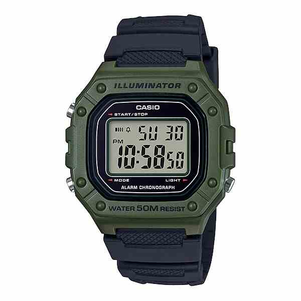 Đồng Hồ Nam Casio Dây Nhựa Trẻ Trung W-218H-3AVDF Chính Hãng