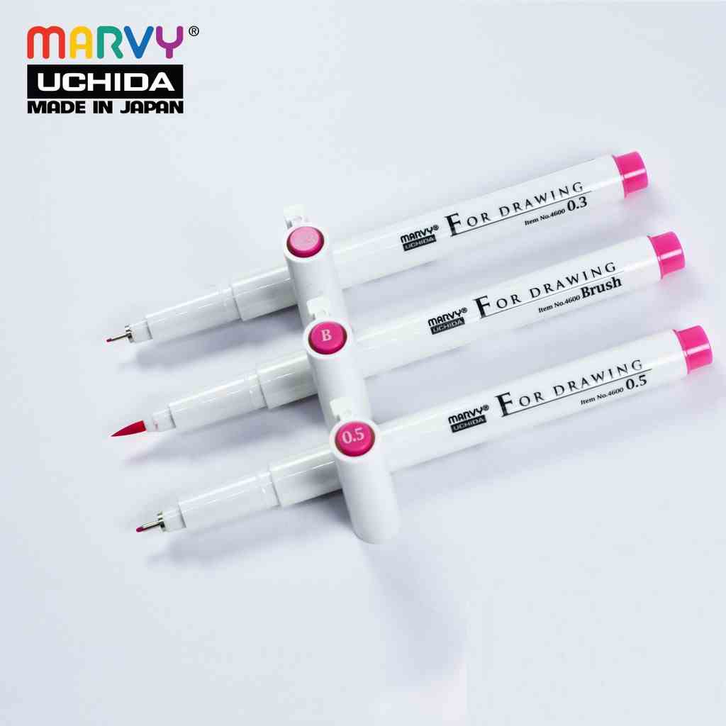 [Mã BMLTB35 giảm đến 35K đơn 99K] Bút Line Hồng Đi Nét Chuyên Nghiệp Marvy Uchida 4600