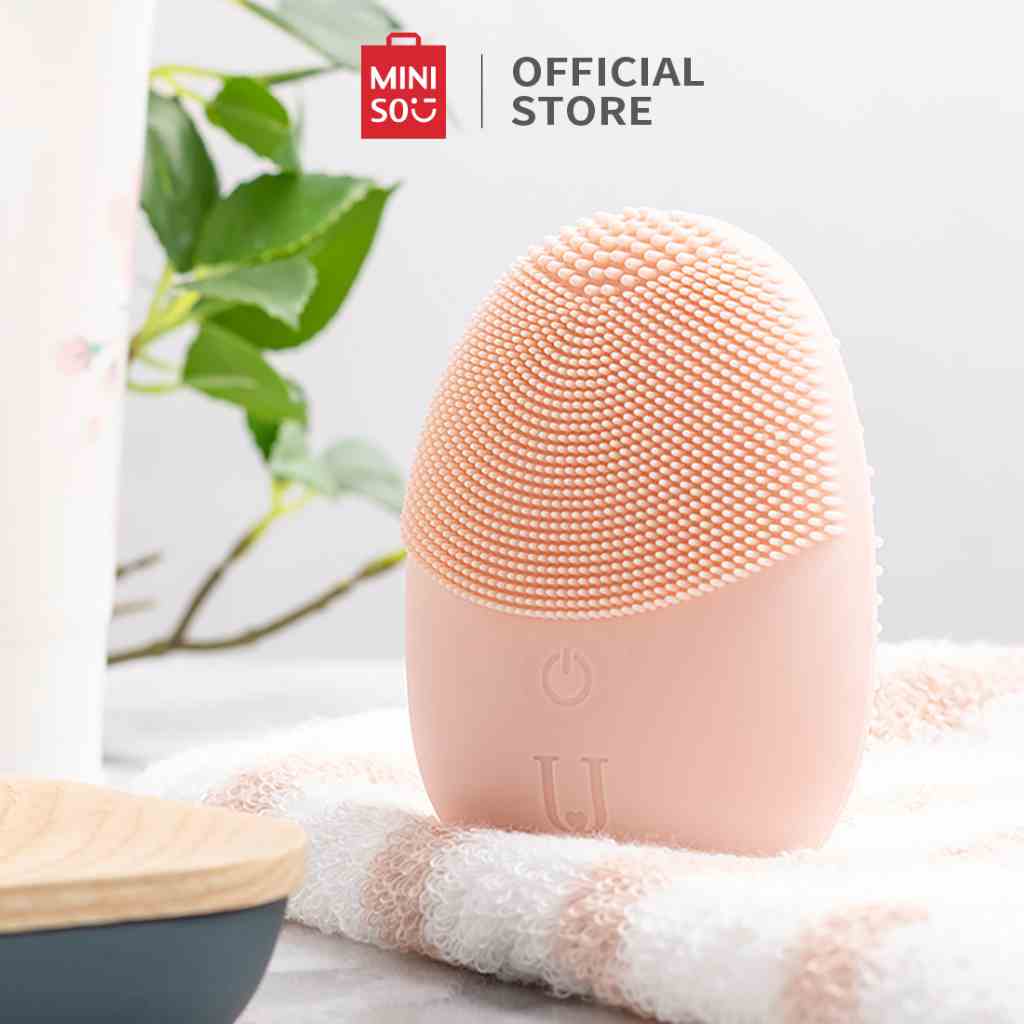 Máy rửa mặt Silicone Miniso cao cấp, chính hãng, làm sạch sâu giúp da trắng sáng mịn màng