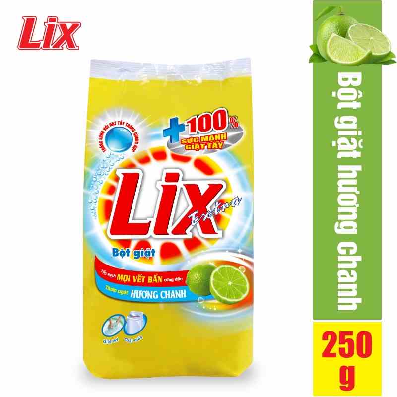 [Mã BMLTB35 giảm đến 35K đơn 99K] Bột giặt LIX extra hương chanh 250g EC257