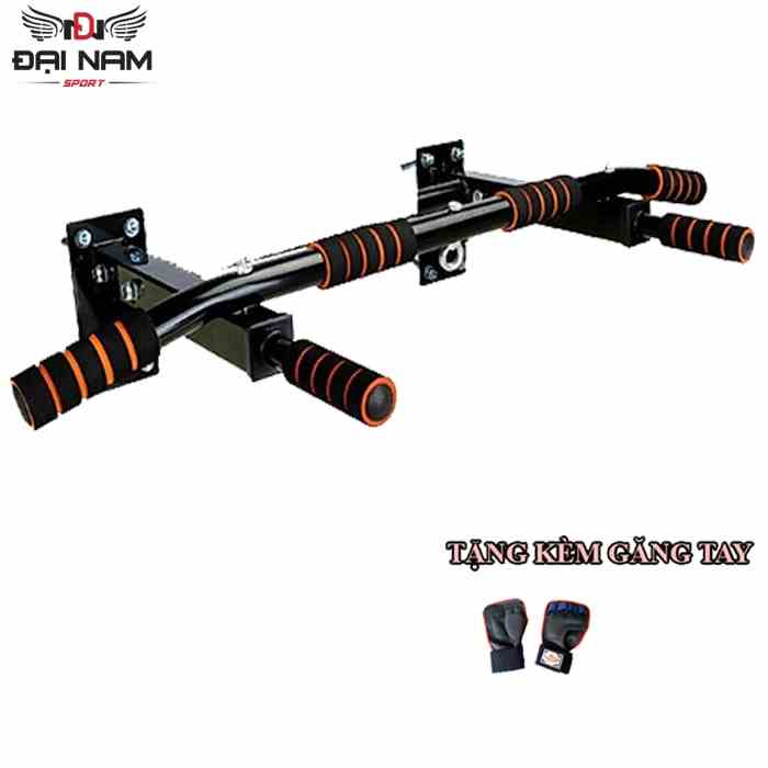 Xà Đơn Gắn Tường Treo Tường Đa Năng P90X Có Ốc Treo Bao Cát Đại Nam Sport + Tăng Găng Tay Tập Xà