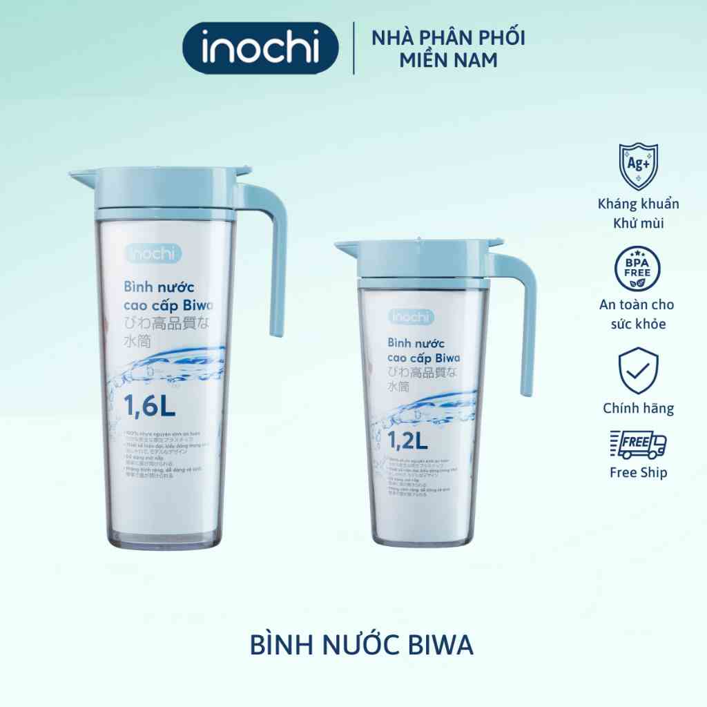 Bình đựng nước Inochi để bàn, tủ lạnh, detox, cao cấp không BPA an toàn, đẹp, giá rẻ, cho phòng khách