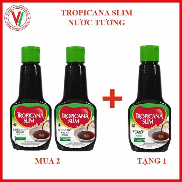 Combo 3 Chai Nước Tương ăn Kiêng Tropicana Slim