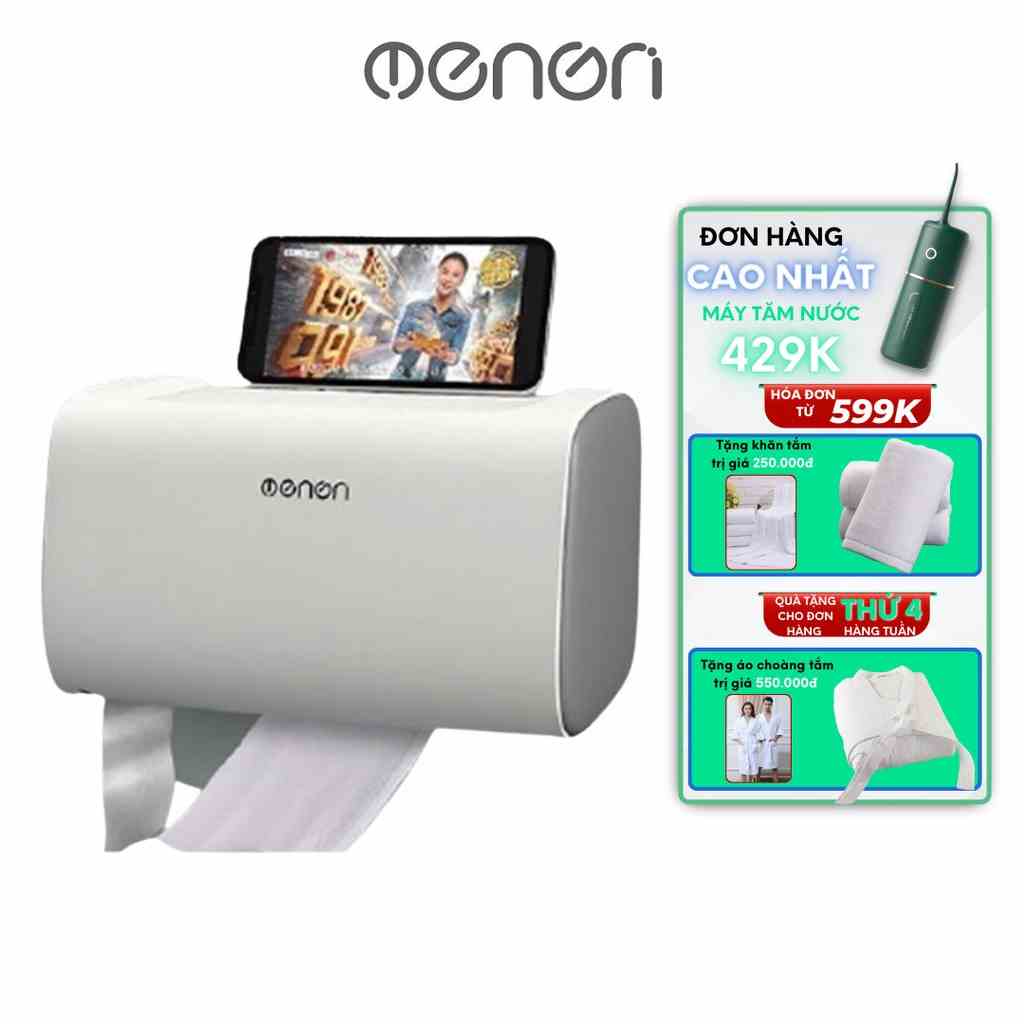 Hộp Đựng Giấy OENON Chính Hãng Chất Liệu Nhựa ABS Dán Tường Gạch Men