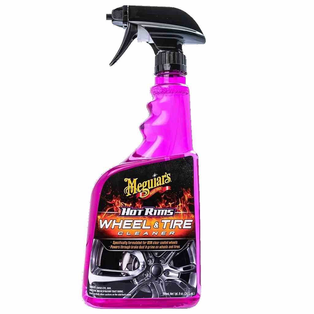 Meguiars Sản phẩm tẩy rửa Lazang & Lốp xe, Hot Rims Wheel & Tire Cleaner, G9524, 24oz, 710ML