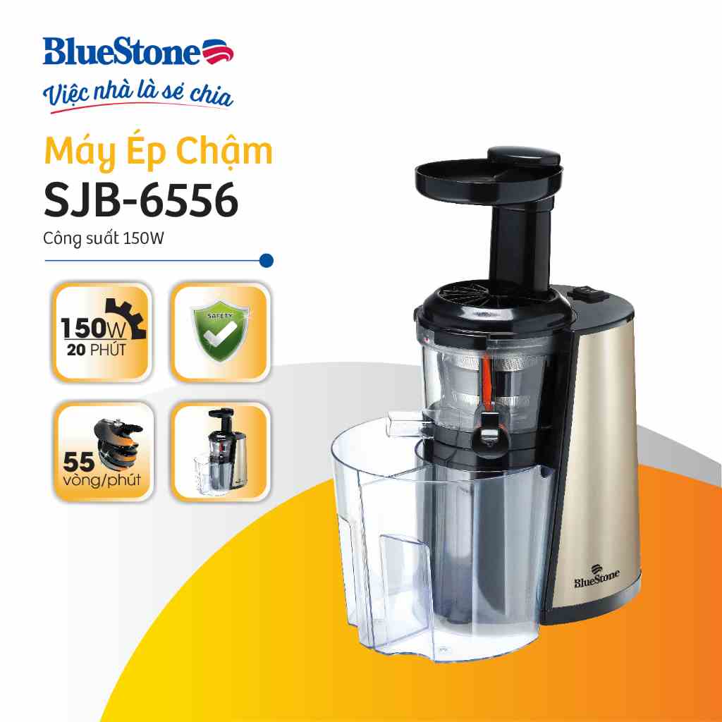 [Mã ELRE2TR giảm 8% đơn 500K] Máy ép chậm 1500W BlueStone SJB-6556 - Hàng Chính Hãng